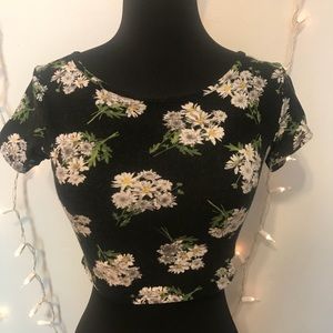 Floral Crop Tee